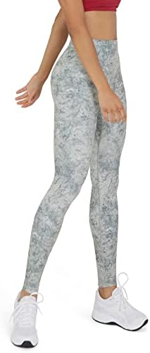 Дамски гамаши за йога ODODOS с висока талия и, на ръка, джоб, 28-Инчови олекотени Спортни Чорапи за джогинг по цялата дължина, Спортни панталони за йога в Тъмно синьо, X-Larg