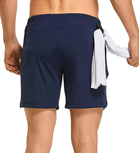 Мъжки Спортни къси Панталони FitsT4 7 Инча По Вътрешния Шев Стаи за Спортни Шорти за Бягане С Джобове с Цип за Практикуване на Йога В Залата