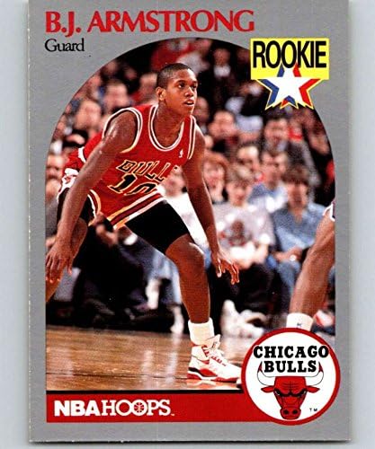 1990-91 Баскетболни обръчи #60 Би Джей Армстронг RC Карта на начинаещ Чикаго Булс