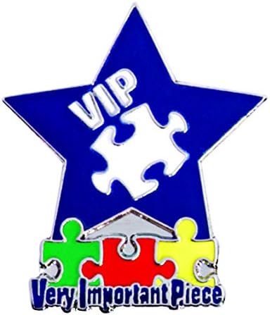 TCDesignerProducts Синя звезда и парчета от пъзел, VIP-много важни наградата игли, 12 игли