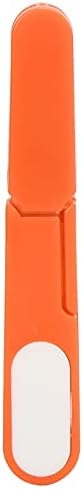 Оранжеви U-образни Шевни ножици с безопасни машинка за подстригване, машината за бродерия на кръстат бод и ниткорезом - Незаменим аксесоар за шиене