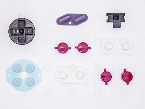 Комплект бутони с провеждаща силиконовата гумено покритие за бутоните за Nintendo Gameboy DMG-01 Game Boy Zero Mod (B)