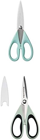 Универсални ножици KitchenAid със защитна обвивка, 8,72 инча, Aqua Sky & Универсални ножици KitchenAid със защитна обвивка, 8,72 инча, Фъстъци