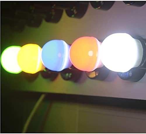 AGIPS Широко Напрежение Светлини, 1 бр. Led лампа Коледна led лампа от 3 W Led крушка E27 База Smd2835 AC 110-220 НА 240 В Бял/Червен/Зелен/син/жълт Битови лампи (Цвят: розово-червен)