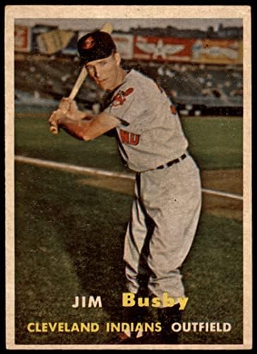 1957 Topps # 309 Джим Busby Кливланд Индианс (Бейзболна картичка) VG/EX индианците