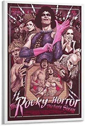 HITOTO The Rocky Horror Picture Show Плакат на филма е Художествен Плакат, върху Платно, с монтиран на стената Арт Декор за Модерен Семеен Коридор Плакати за спални Естетически 12x18 ?