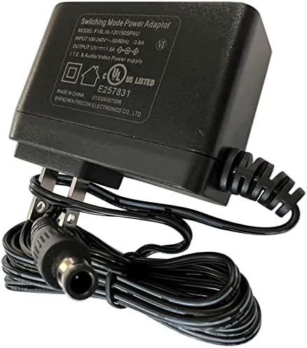 Адаптер за повишена яркост 12v ac/dc адаптер, съвместим със Sony AC-M1215WW 1-493-351-11 AC-M1215UC AC-E1215 SRS-XB501G ПНЕ-X500 ПНЕ-X700 Blu-ray плейър MDR-HW700 MDR-HW700DS WHL600 WH-L600/B захранване за слушалки