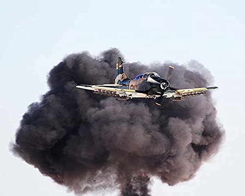 A-1 Skyraider с Облак дим 11x14 Галогенсеребряный печат на снимки