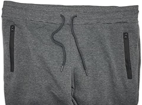 Мъжки Флисовые спортни панталони RiverBlue за бягане с джобове с цип, Еластични маншети и завязками от веревочного кабел