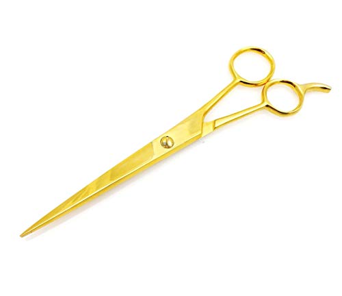 OdontoMed2011® 7,5 Фризьорски Ножици за Подстригване от Неръждаема Стомана, Пълно със Злато 7 1/2 ODM