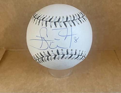 Автограф на Карл Евърет Уайт Сокс 2003 All Star Baseball Jsa Ah66063 - Бейзболни Топки с Автографи