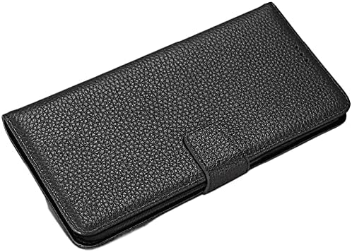 Шарнирен чанта-портфейл ADAARA [Държач за карти] за Apple iPhone 12 Pro Max 6,7 инча, Кожен устойчив на удари калъф-книжка с шарени Личи